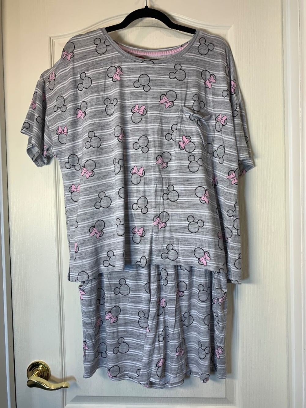Disney Mickey & Minnie Pajama Set Women’s XL 2-Piece Lounge Set